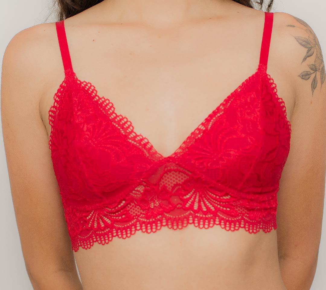 Bralette Paris Rojo