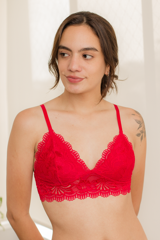 Bralette Paris Rojo