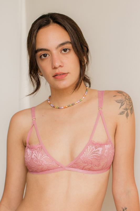 Bralette Coqueta Palo Rosa